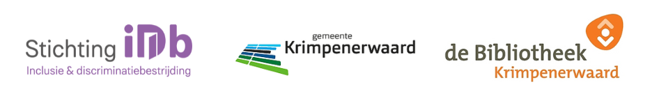 logo's Stichting iDb, gemeente Krimpenerwaard, Bibliotheek Krimpenerwaard